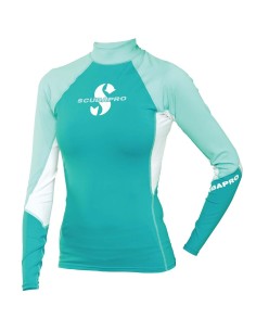 Scubapro UPF 80 T-Flex Rash Guard, Jewel Long Sleeve, Women