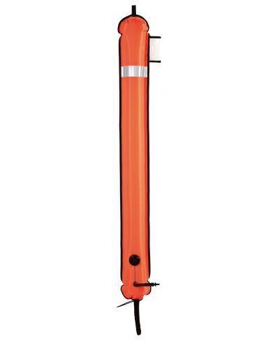 Xdeep Surface Marker Buoy Closed, Orange, 140 cm long