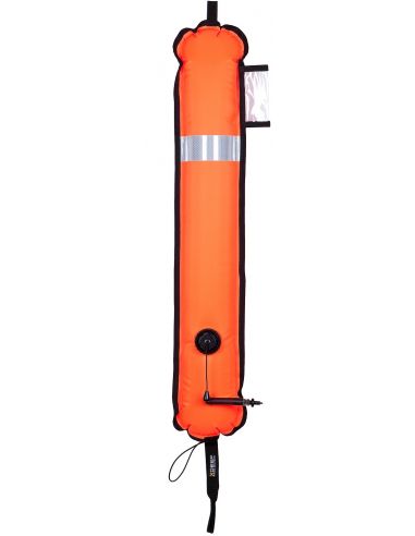 Xdeep Surface Marker Buoy Closed, Orange, 90 cm long