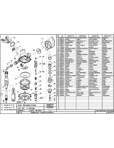 Scubapro A700 Spare Part nr.38