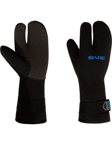 Bare 7mm K-Palm Three-Finger Gauntlet Gloves