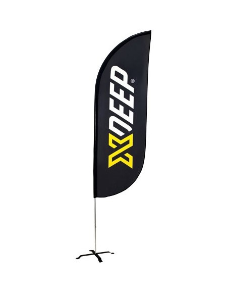 XDeep Beach Flag 3.2m - Flat Cross Base
