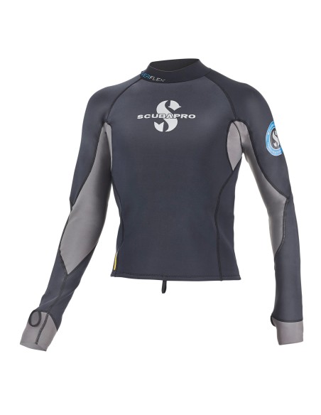 ScubaPro Everflex Long Sleeve Top, Men, 1.5mm, Black