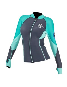 ScubaPro Everflex Long Sleeve Top, Women, 1.5mm, Caribbean