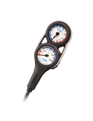 TUSA SC0301 3-Gauge Console, Pressure/Depth/Compass (400 bar)