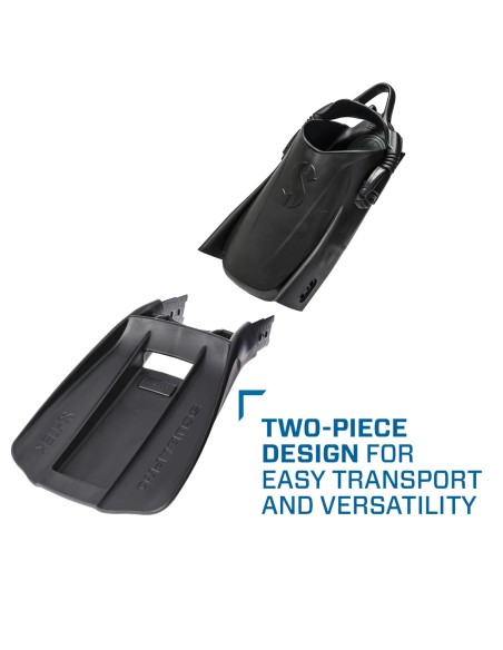 ScubaPro S-Tek Fin, Complete Set, Black