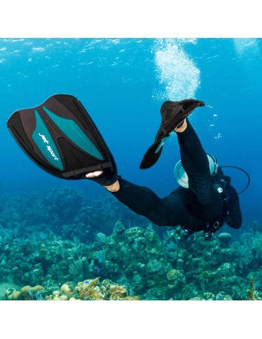 ScubaPro Jet Sport Fin, Full Foot, Turquoise
