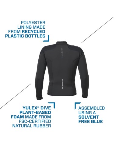 ScubaPro Everflex YULEX Dive Long Sleeve Top, Men, 3mm