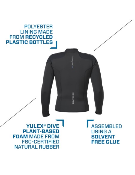 ScubaPro Everflex YULEX Dive Long Sleeve Top, Men, 3mm