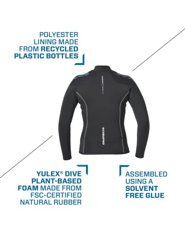 ScubaPro Everflex YULEX Dive Long Sleeve Top, Women, 3mm
