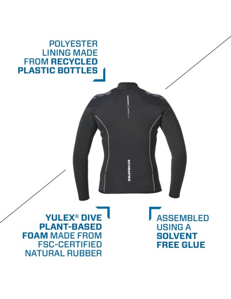 ScubaPro Everflex YULEX Dive Long Sleeve Top, Women, 3mm