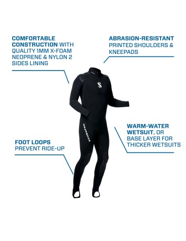 ScubaPro Definition Steamer, Men, 1mm, Black
