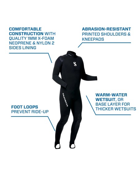 ScubaPro Definition Steamer, Men, 1mm, Black