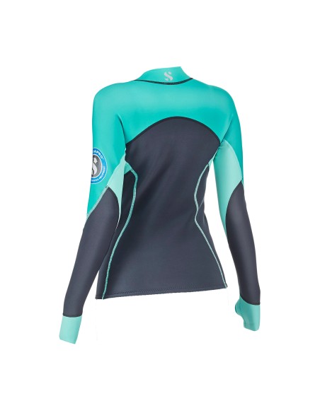 ScubaPro Everflex Long Sleeve Top, Women, 1.5mm, Caribbean