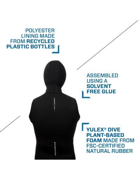 ScubaPro Everflex YULEX Dive Hooded Vest, 2mm