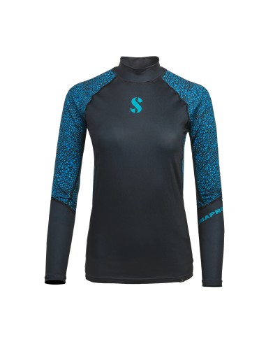 ScubaPro UPF 50 T-Flex Rash Guard, Long Sleeve, Women, Jelly, XS