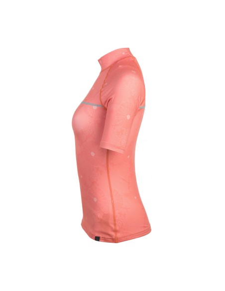 ScubaPro UPF 50 T-Flex Rash Guard, Short Sleeve, Women, Coral, XS