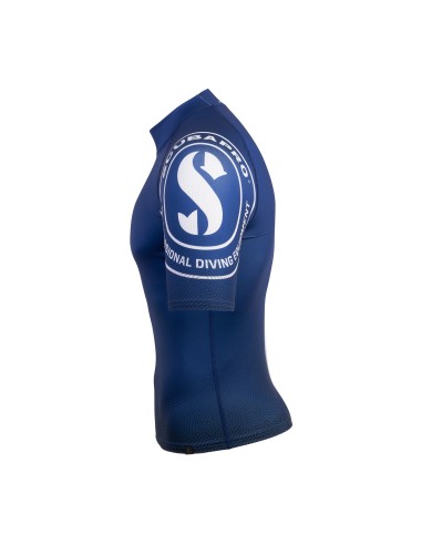 ScubaPro UPF 50 T-Flex Rash Guard, Short Sleeve, Men, Navy