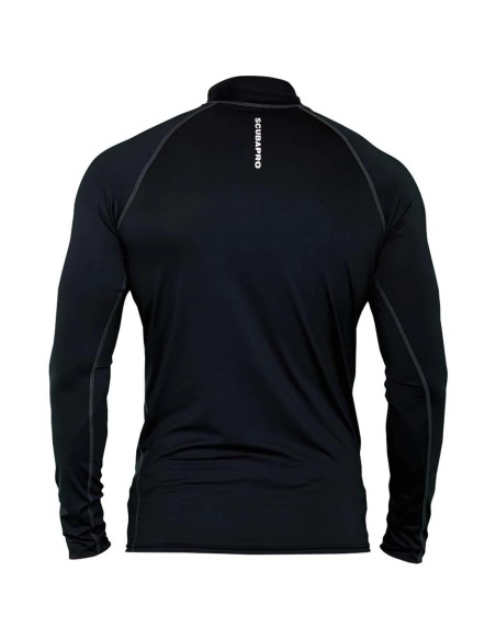 ScubaPro UPF-50 Long Sleeve Men Black Rash Guard | DiveDepo