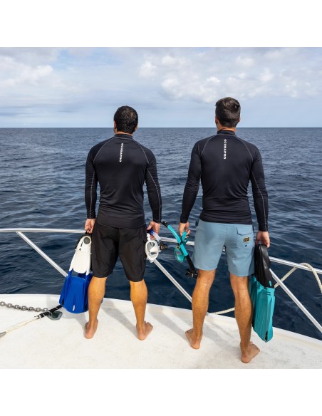 ScubaPro UPF-50 Long Sleeve Men Black Rash Guard | DiveDepo