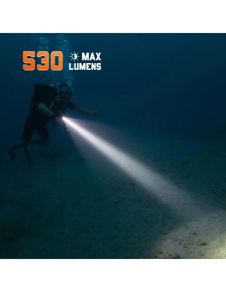 OrcaTorch D580 Backup Dive Light