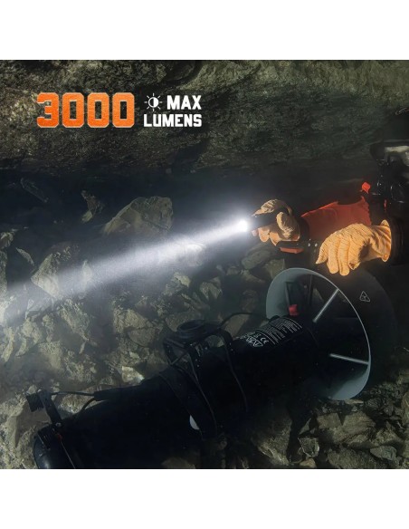 OrcaTorch DC710 Dive Light 3000 lm, USB-C Charging