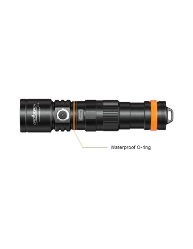 OrcaTorch DC710 Dive Light 3000 lm, USB-C Charging