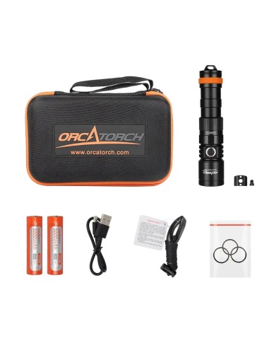 OrcaTorch DC710 Dive Light 3000 lm, USB-C Charging