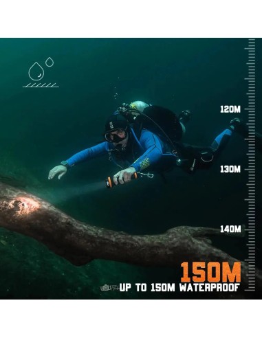 OrcaTorch ZD710 MK2 Zoomable Dive Light