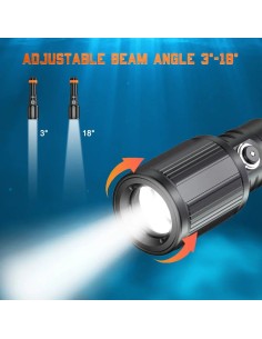 OrcaTorch D720 Long Beam Focus Dive Light 2
