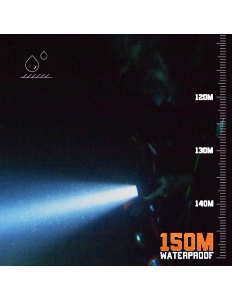 OrcaTorch D850 Dive Light 2500 lm