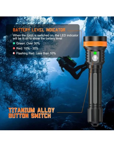 OrcaTorch D850 Dive Light 2500 lm