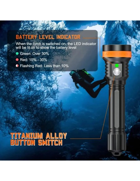 OrcaTorch D850 Dive Light 2500 lm