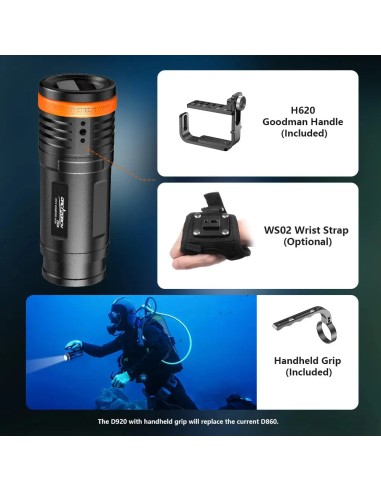 OrcaTorch D920 Primary Dive Light 5000 lm