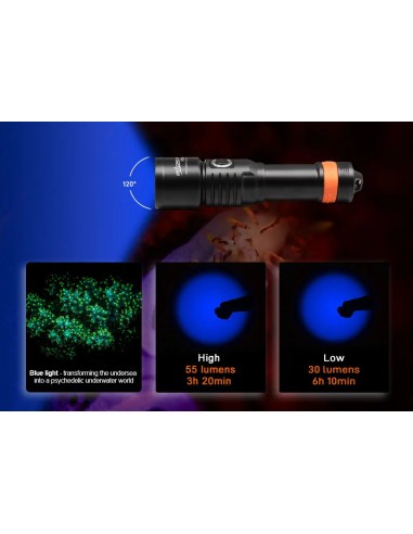 OrcaTorch D530V Video Dive Light