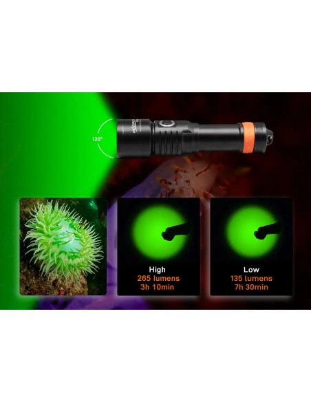 OrcaTorch D530V Video Dive Light