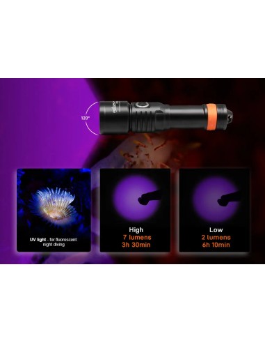 OrcaTorch D530V Video Dive Light