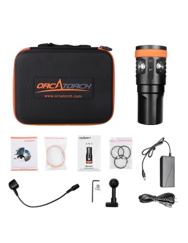 OrcaTorch D900V Video Dive Light 2200 lm