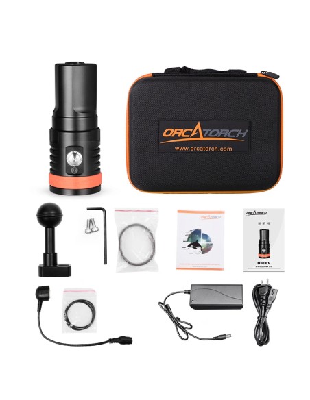 OrcaTorch D910V Video Dive Light 5000 lm