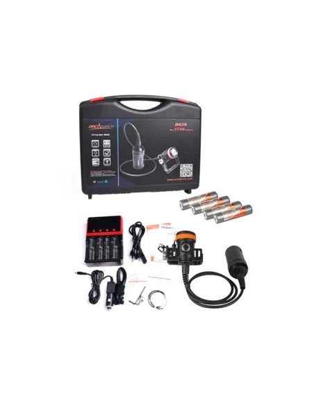 OrcaTorch D620 Canister Dive Light 2700 lm