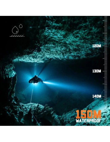 OrcaTorch D630 Canister Dive Light with Goodman Handle
