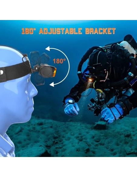 OrcaTorch Mazu TD01 Dive Headlamp