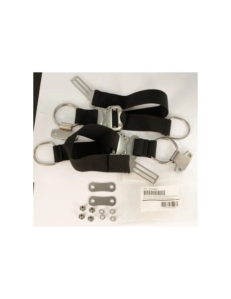 OMS PS shoulder straps right and left with stainles Steel buckles and webbing to waist strap