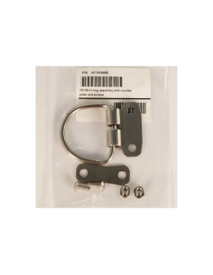 OMS PS SS D-Ring assambly with counter plate and screws