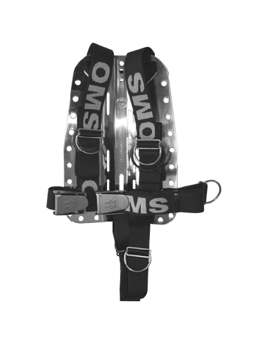 OMS Continuous Weave (DIR) Harness System with Steinless Backplate and Crotch strap