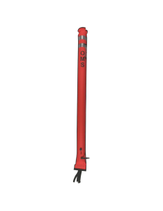 OMS SMB SLIM HYBRID 6.0, Orange, 6.0 ft (~1.8m), Open bottom and No-Lock LP inflator valve, with OPV