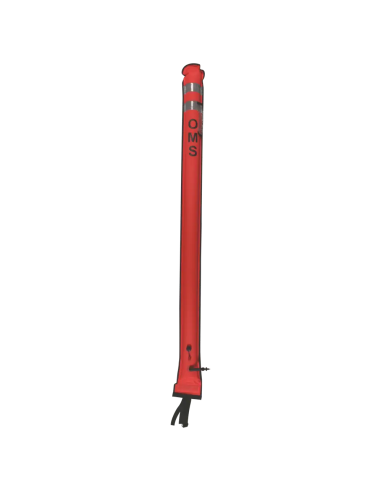 OMS SMB SLIM HYBRID 6.0, Orange, 6.0 ft (~1.8m), Open bottom and No-Lock LP inflator valve, with OPV