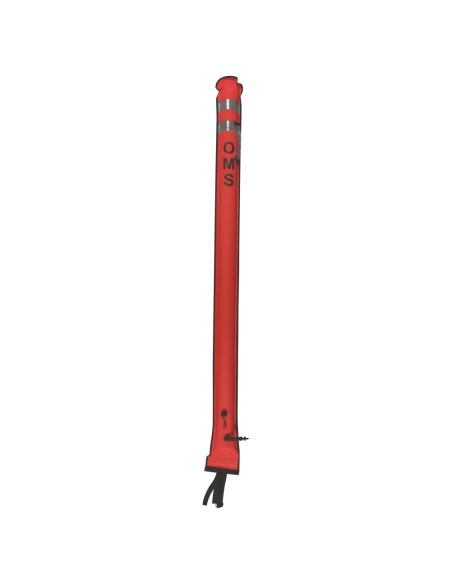 OMS SMB SLIM HYBRID 6.0, Orange, 6.0 ft (~1.8m), Open bottom and No-Lock LP inflator valve, with OPV