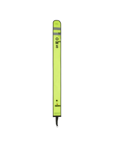 OMS SMB SLIM HYBRID 6.0, Yellow, 6.0 ft (~1.8m), Open bottom and No-Lock LP inflator valve, with OPV