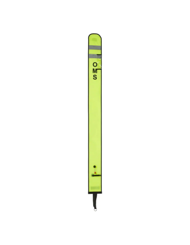 OMS SMB SLIM HYBRID 6.0, Yellow, 6.0 ft (~1.8m), Open bottom and No-Lock LP inflator valve, with OPV